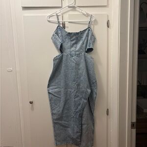 Stylish Denim Blue Dress
